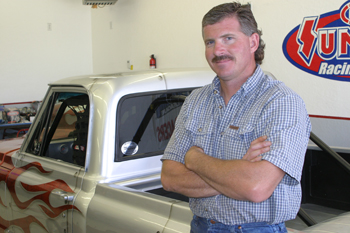 JEFF BURKHEAD Ed Miller, driving his 1970 Chevy pickup, ranks second in points so far this season at the Western Colorado Dragway in Grand Junction.