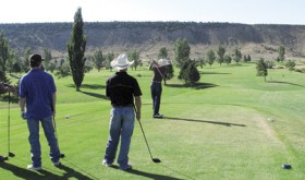 The Bulls and Bogeys four-person scramble golf tournament will start at 9 a.m. Saturday at Cedar Ridges Golf Course.