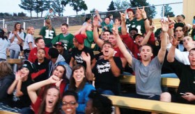 CNCC students in the stands at Rangely High School supporting the football team during this year’s homecoming game.