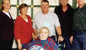 Lola Bradshaw recently celebrated her 80th birthday and is proud of her five children: Sharon, Sheila, Blaine, Allen and Harlan and their families. Lola passed down a strong work ethic to her children and a dedication to family, evident when all her children gathered in Meeker to surprise her on her birthday.