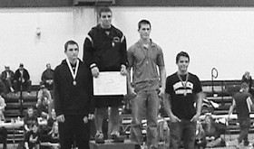 Meeker freshman T.J. Shelton trailed Rangely senior Colton Coombs 3-10 in the second period before reversing and pinning Coombs in the 160-pound championship match in Oak Creek last Saturday. Coombs beat Shelton 16-5 the week before and the two may meet again this Saturday, as both will be wrestling in Kremmling.