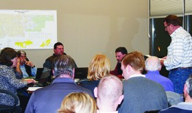 Rio Blanco County Commissioners approved a Special Use Permit for Mercury Towers to construct a 105-foot wireless communication facility on land owned by Joe (standing) and Kelly Conrado. “When we went into this, we thought it would be good for Meeker and in the end it is going to be good for Meeker,” Conrado said.