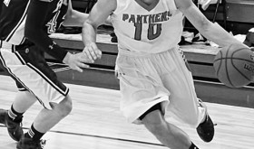Panther junior Connor Phelan scored in all four quarters, including four three-pointers and led his team with 25 points against the Rams from South Routt County (Soroco).