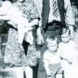 Patty as a baby, held by her mother Annie, with her father Dallas Collins and brothers Dick and Joe.
