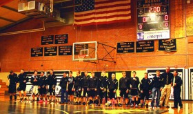 The Meeker Cowboy wrestling team lined up before a dual meet last Friday against Moffat County. They won that meet and will host Rangely, Battle Mountain, Basalt, Hayden and Soroco this Saturday starting at noon. Dual meets will be wrestled on two mats and each team will wrestle five duals in the final action before the state-qualifying regional tournament Feb. 15 and 16 at Grand Junction High School.