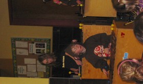 Anna Todd’s fourth- and fifth-grade marimba band set off the evening with a fantastic assortment of musical numbers. The band practices during the students’ lunch time. They have worked very hard and are certainly something to hear and see.