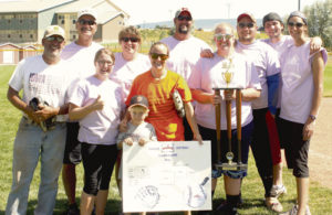 Team Ripped Shorts are the 2016 champions of the ERBM Recreation & Park District Adult Coed Softball Tournament held in Meeker on Aug. 13. Team ERBM was second and Team New Creation Church of Meeker was third. Pictured left to right are champs: Greg Chintala, Bill deVergie, Amanda Jessop, Kathy deVergie, Troy Browning, Jessica Browning, Brady Jensen, Samantha Wilson, Brandon Gorney, Matt Gregory and Kris Casey.
