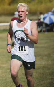 RHS junior Patrick Scoggins took first place at the Aspen cross country meet.