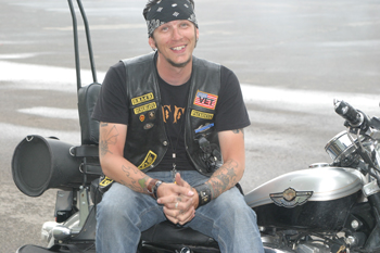 Kevyn Mack organized the poker run for Toni Simmons, saying, “The town just came together ... and for a girl who is so sweet.” 