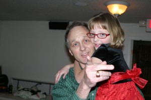 Kevin Amack and his daughter Annelise performed a guitar and vocal duet.