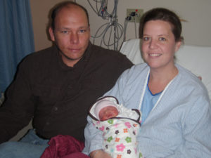 Araya Lee Durfee was born Feb. 8 at Pioneers Medical Center in Meeker. Her parents are Katie Jennings and Marty Durfee. The last baby delivered at PMC was in June 2007. 