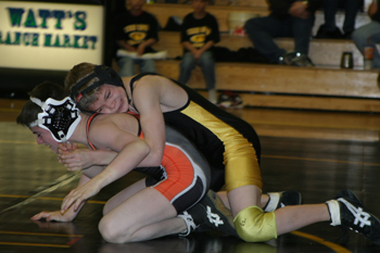 Barone Middle School’s J.C. Henderson won all of his matches at Saturday’s home tournament and the Cowboys finished first in team scoring.
