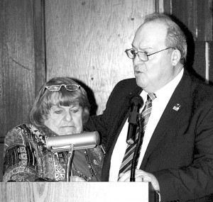 The “Special Recognition Award” was presented to CNCC Foundation President Peggy Rector by George.