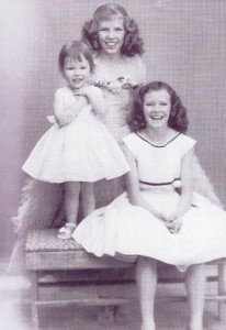 Dressed in their Sunday finest are Mary Ann, Sally and Pauline Wilbur. All three girls have fond and vivid memories of family life growing up and the hard work that was involved in getting by without a lot of money to spend.