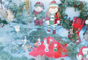 Angie Arnold, owner of Meeker Video, was one of the businesses in Meeker that went all-out, decorating the front window for a holiday season many business owners said was “good to average” 
