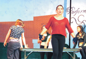 Meeker High School senior Mariah Jensen played the lead role of Carmen Diaz in the MHS Drama Club’s presentation of Fame on Wednesday, Friday and Saturday nights last week in the high school auditorium. The musical portrays student life at a high-end academy of the arts in New York City. The play was directed by Kim Kendall and choreographed by Hailey Simonsen.