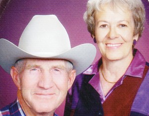 2014 Range Call parade grand marshals Don and Rosemary Hilkey.