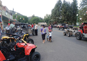 During the 2013 Meeker OHV Rendezvous, several of the OHV riders gathered in downtown Meeker for a variety of activities staged on their behalf. The group will be highly visible again today through Sunday as they attend the third annual event.