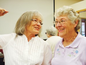 The Rio Blanco County Historical Society had its quarterly meeting on Sunday at Kilowatt Korner in Meeker and the main topic of the well-attended meeting was “Local Music History.” Above, a couple of those in attendance were Mary K. Krueger, who performed and who brought some historical facts and instruments to the meeting, and Shirley Taylor, right, the daughter of musicians Sherm and Deltha Taylor.
