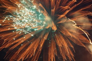 Rangely residents were able to enjoy a great fireworks display on Friday, and their show is always enhanced as the hundreds of viewers also have the double image cast as the fireworks explode in their splendor over Kenney Reservoir.