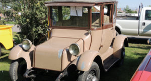 The Striegel family of Rangely just purchased this 1930 Detroit Electric car from Wyoming. They are planning a total restoration of the 84-year old car, which is made of steel.