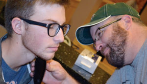 Marshal Way helped the Rangely High School FBLA raise money for the March of Dimes as part of a campaign to raise awareness of the challenges faced by premature infants and their families. Way was shaved by Crandal Mergelman at the FBLA-sponsored Rec Night.