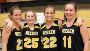 Twins Krissie and Kassie Luce, along with Megan Shelton and Kenzie Turner won the 7th-8th-grade division. 