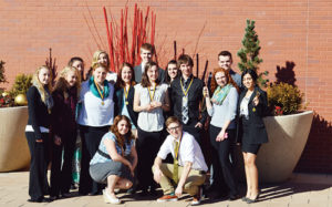 On Monday, the Rangely FBLA chapter competed at districts at Colorado Mesa University and of the 15 students who competed, 11 qualified for state. Dawn Stephens was first and James Scoggins finished second in client services. Daniel Connor placed fourth in help desk, Breanne Baker was second in public speaking, Rebecca Gillard was second in spreadsheet applications and Sierra Brannan was second in electronic career portfolio. Marielle Ivie was third in desktop publishing, Marshal Way was third in digital design and promotion, McKenzie Webber was second and Sarah Connor was fifth in FBLA principles and procedures, Tiffany Record was second in health care administration, Zack Glasgow was first and Savannah Neilsen was second in word processing. Third place and above qualified for state.