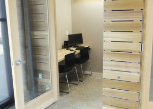 One of the features of the addition to the Meeker Public Library is four new computer labs, one complete with a 3-D printer. Also featured in the main room are an in-ceiling projector with two screens, tables with added computer hookups in the floor and equipment that will enable the making of films.
