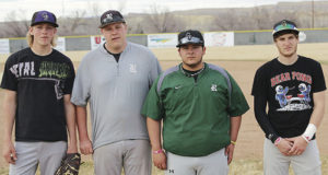 The spring sports season is cranking up at Rangely High School, and one of the teams rolling into action is the boys’ baseball team. There are four seniors on the Panthers’ baseball squad this year, including, from left to right: Josh Bolding, Lane Mecham, Manny Madrid and Kelton Elam.