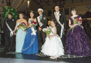 Members of the 2015 Rangely High School Prom royalty court. From left to right are court members Manuel Ramirez, Sierra Brannan, Stephanie Tuck, Marshal Way, Layne Mecham and Michelle Gohr. 