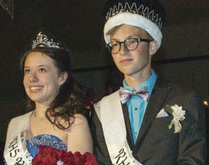 Selected as prom queen by the RHS students was Stephanie Tuck, left, while king was Marshal Way.