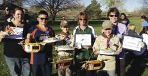 On April 28, three members of Rangely Cub Scout Pack 191 were presented with the Arrow of Light award, the highest award given out in Cub Scouts. The three Rangely winners were Corbin Lucero, Wyatt Zufelt and Keihlin Myers.