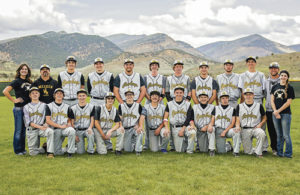 The Meeker High School baseball team ended its season in the 2015 District tournament after a 6-2 loss to the Ignacio Bobcats. “We played well, we just never could get the bats going,” head coach Jason Browning said. “I’m proud of the season we had (6-13). We keep taking steps in the right direction. We competed well both in our league and outside of it.” Team members in the front row are: Ty Gibson, Doak Mantle, Cooper Meszaros, Noah Eichman, Trapper Merrifield, Uri Goedert, Hunter Garcia, Sheridan Harvey, Garrett Frantz and Cody Nielsen. In the back row are: manager Paige Jones, coach Brian Merrifield, Matt Frantz, Eli Newman, Kash Atwood, Nick Burri, Logan Hughes, Jake Nielsen, Cade Rowlett, Tony Collins and coach Jason Browning.