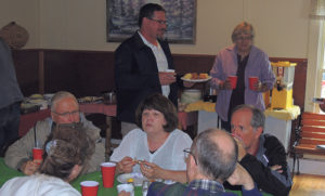 Rio Blanco County Sheriff Anthony Mazzola just left the dinner line at Saturday evening’s annual White River Fish Fry at the Buford School, upriver on County Road 17. Roughly 200 people took part in the fish fry sponsored by the White River Community Association to raise money for upkeep and restoration of the school.