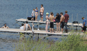 A party of roughly 40 people took full advantage of the beautiful weather June 14 at Lake Avery. People were boating and fishing, but between boat launches, these kids, teens and adults had a great time Sunday afternoon as the skies were mostly clear, the clouds were mostly absent and the wind was mostly calm.