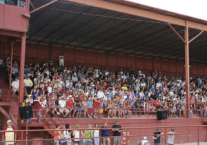 The grandstands at the Rio Blanco County Fairgrounds were packed for a number of events last year during Range Call. A number of events are scheduled at the fairgrounds again, highlighted by “The Pageant,” which is the re-enactment of the Meeker Massacre, along with rodeos and other events.