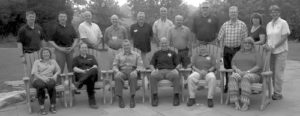 Members who attended the National Park Service Law Enforcement Training in West Virginia were: back row, left to right: Mark Cutler (NPS LETC), Tony Luongo (Temple University), Bill Overby (Skagit CC), Don Coleman (Southwestern CC), Rick Mossman (Colorado Northwestern Community College), Mitch Boudrot (Southwestern CC), Mark Maciha (Northern Arizona University), Brian Marvin (Santa Rosa JC), Jim Christensen (Vermillion CC), Pam Bell (Southwestern CC), Jill Hawk (NPS LETC). Seated: Left to right are: Dr. Vicki McGarvey (Temple University), Rebecca Roarty (Colorado Northwestern Community College), Charles Cuvelier (WASO-LESES), Curtis Dowdle (Southwestern CC), Chris Willard (Temple University) and Liz Dodson (NPS LETC).