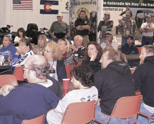 The 4-H building at the Rio Blanco County Fairgrounds in Meeker was a bustling place Friday morning as more than 100 drivers in the annual OHV Rendezvous held their pre-drive meeting. The drivers listened to county and other government officials on what to do and not to do to make their weekend safer and more enjoyable. The Colorado Off-Highway Vehicle Coalition Workshop and 2015 Wagon Wheel OHV Rendezvous was sponsored by the Meeker Chamber of Commerce and Rio Blanco County.