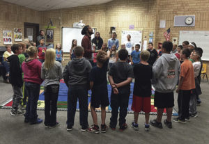 Stephen Brackett, a member of Detour/Flobots, joined Parkview Elementary School’s fifth grade band class on Sept. 15 to teach students about different musical technologies and their expressions in everyday life. The Detour project traveled to 15 communities throughout Colorado in September, with the aim of bringing music back to its community-based collaborative roots.