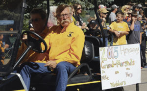 Mary and Mike Washburn were the grand marshals of the parade.