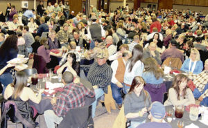 more than 200 people filled the Colorado Room in the Weiss Conference Building on the Colorado Northwestern Community College campus in Rangely for the annual Rangely Chamber of Commerce Crab Crack, which doubles as the chamber’s annual meeting. The 200-plus people present enjoyed the Alaskan king crab and all the fixings, and fewer than a handful of seats were not filled.