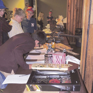 There were plenty of items on the silent and regular auction block Saturday evening during the After Birth Ball fundraiser for the local FFA team, who served the meal, cleaned up afterward, delivered tea and water and did all the things required to serve the guests. Several thousand dollars were raised during the event, but the final tally was not known as of press time Tuesday.