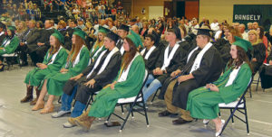 A nearly full house met the Rangely High School Class of 2016 on Sunday afternoon in the Rangely High School gymnasium. The event was emceed by RHS Principal Dr. K.D. Bryant and included scholarships and academic/athletic awards being handed out.