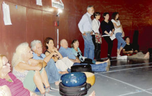After a few short rain storms and a great pulled pork dinner from Giovanni’s in Rangely, a large crowd of those present gathered inside The TANK to listen to singing, moaning, chanting, different instruments, a variety of voices and sounds to demonstrate the wide range of sounds that could be made within. The sounds can be described as a pure, eerie, well blended, unique variety of sounds both high and low and with tones rarely heard by one’s ears.