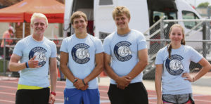 Four Rangely High School athletes traveled to the Denver suburb of Brighton on Saturday to compete in a multi-school pentathlon, something they had never done before, competing in events they have never competed in before. Patrick Scoggins placed fourth overall, Troy Allred was ninth overall and Chance Sheppard was 25th overall for the boys, and RaeLynn Norman was 17th overall.