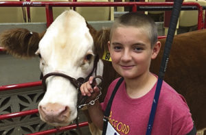 Kolbi and Kaden Franklin traveled to Madison, Wisc., to take part in the 2016 Junior National Hereford Expo.  Kaden, left, was first in class with his steer, making it to the champion drive and third in class for showmanship. He was seventh overall in the junior division of the livestock judging. Kolbi was second in class with her heifer, and she made it to the semifinals in showmanship. She remains the Colorado Hereford Princess as well as the Colorado Junior Hereford Association treasurer and was awarded the Outstanding State Junior Member at the awards ceremony.