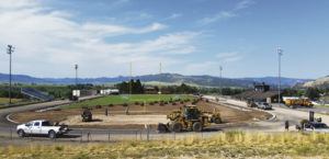 Work on the reconstruction of the track and football field at Meeker High School’s Starbuck Stadium continues with the anticipation that the project will be near completion around the start of the school year. The school district asks for citizens to stay clear of the area as it is still an active construction zone. In addition, the new sod, asphalt and track surface need time to cure and/or become established before it can endure foot traffic. The Meeker School District greatly appreciates the patience of community members waiting to utilize this project until it is fully complete and ready for use.