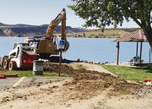 In 2015 the Rio Blanco Water Conservancy District was awarded a $70,000 grant from Colorado Parks and Wildlife for the replacement of a fishing pier. This grant was the largest grant issued by the Colorado Parks and Wildlife in 2015 and will be used to construct an “Americans with Disabilities Act” compliant fishing pier. The pier will be a wonderful addition for all the users of Kenney Reservoir for decades to come with completion scheduled for November 2016.